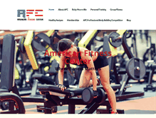 Tablet Screenshot of americanfitnesscenter.net